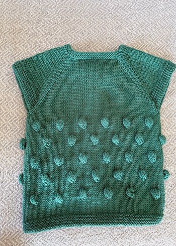 Örgü bebek yeleği - Görsel 2