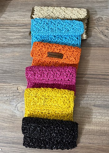 Örgü  mini cüzdan  istenilen  renklerde şipariş. Üzerine yapılır - Görsel 7