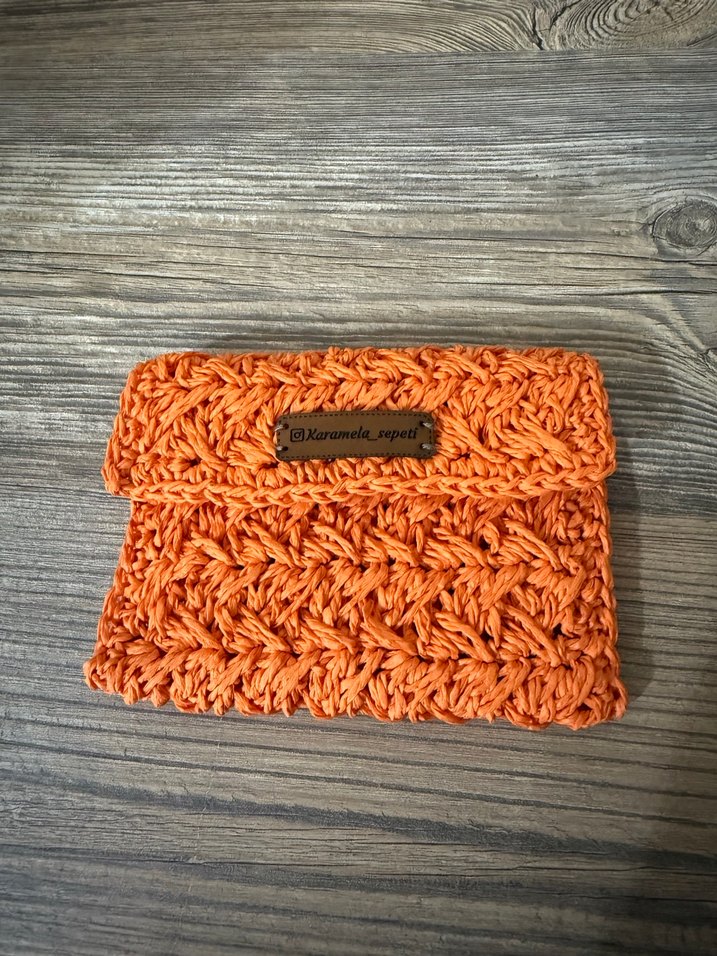 Örgü  mini cüzdan  istenilen  renklerde şipariş. Üzerine yapılır - Görsel 3