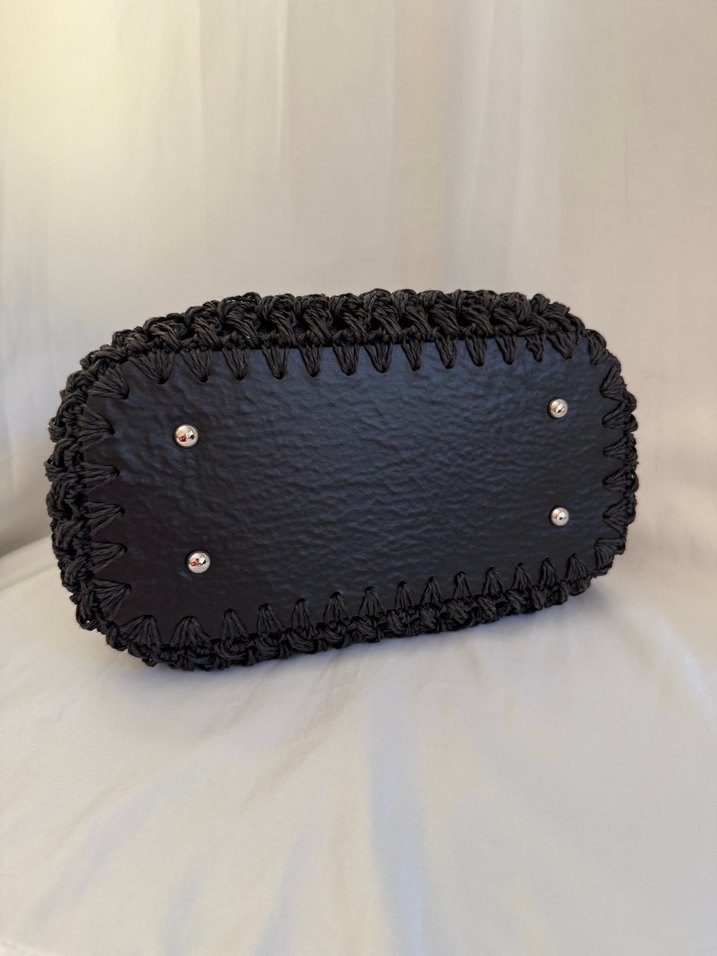 Siyah burslu örtü çanta - Görsel 3