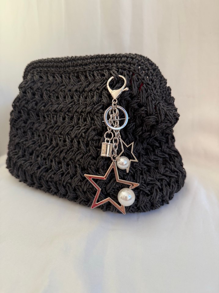 Siyah burslu örtü çanta - Görsel 2