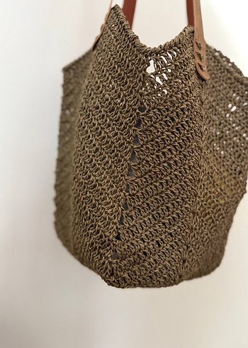 Bohem Örgü Kadın Çanta Kahverengi - Görsel 4