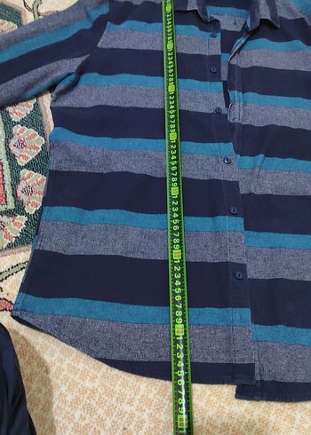 Loft Erkek Gri Çizgili Sokak Stili Gömlek - Görsel 5