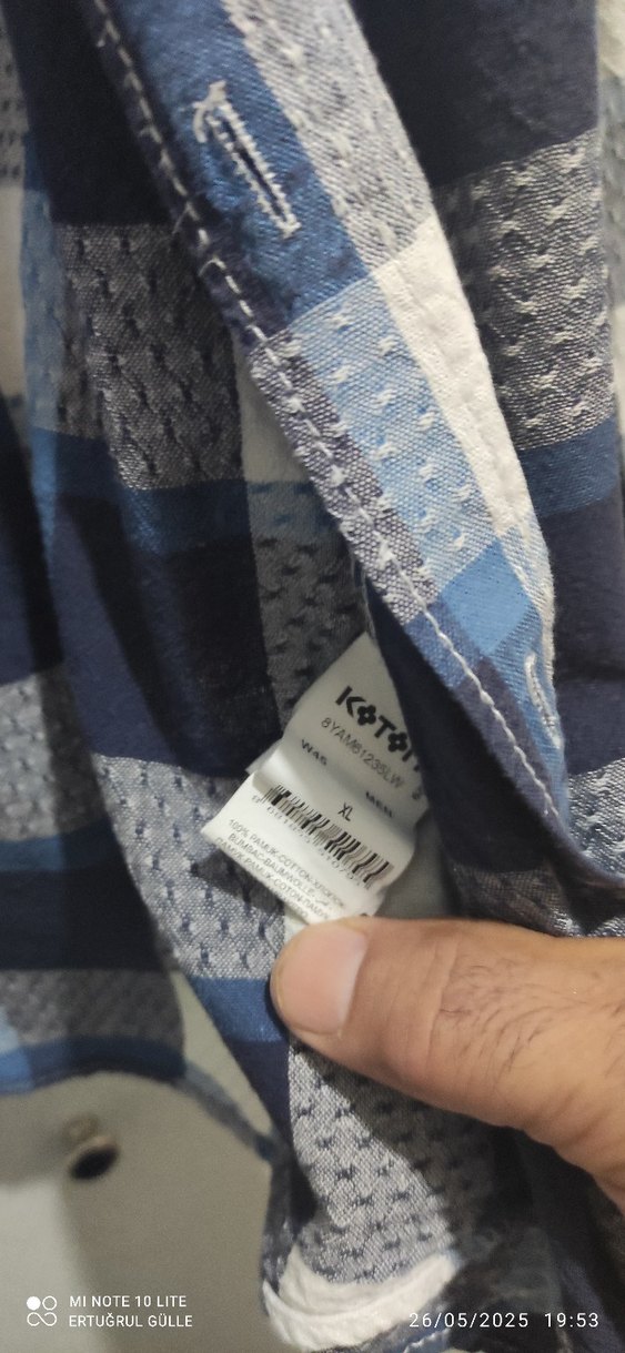 Gri Baskılı Uzun Kollu Erkek Gömlek - Görsel 4