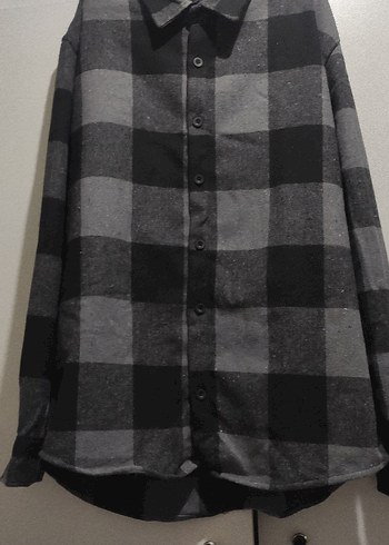 Gri Kareli Uzun Kollu Erkek Gömlek - Görsel 7