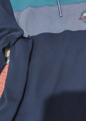 Gri Fermuarlı Erkek Sweatshirt - Görsel 6