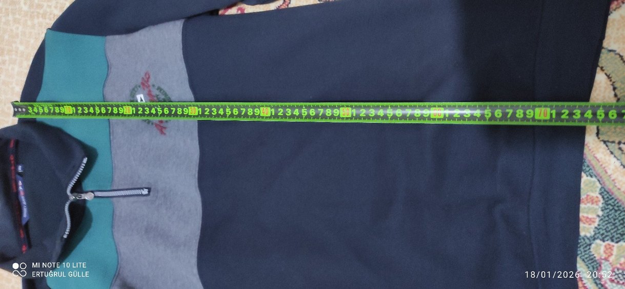 Gri Fermuarlı Erkek Sweatshirt - Görsel 3