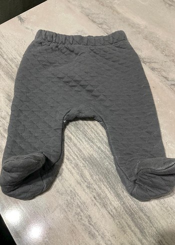 Gri Bebek Triko Tulum Takımı - Görsel 2