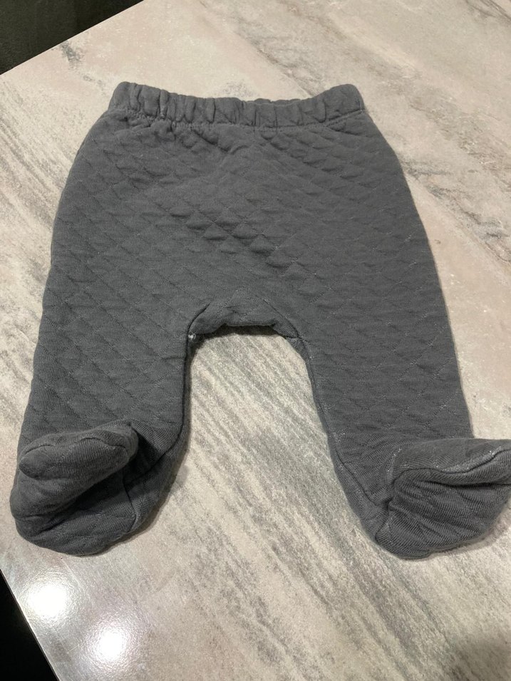 Gri Bebek Triko Tulum Takımı - Görsel 2