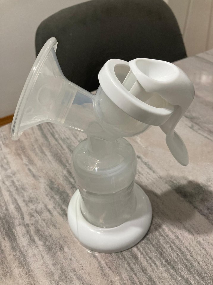 Beyaz Manuel Göğüs Pompası BPA'sız - Görsel 2