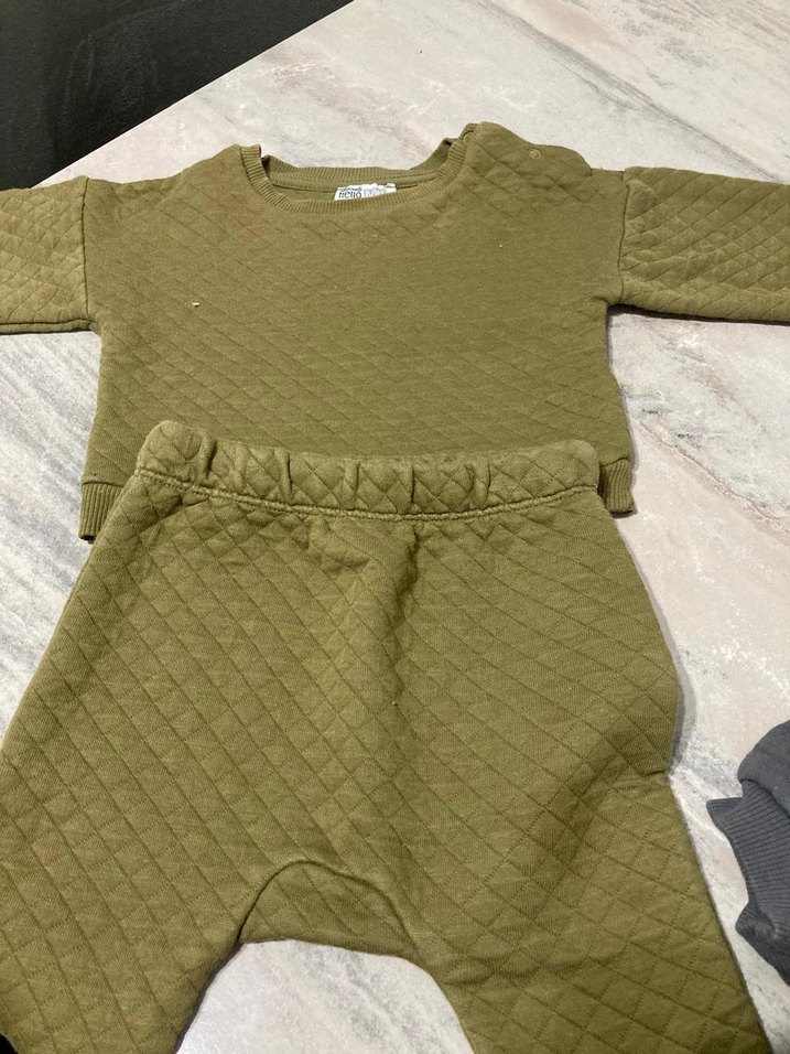 Bej Erkek Bebek Triko Sweatshirt - Görsel 3