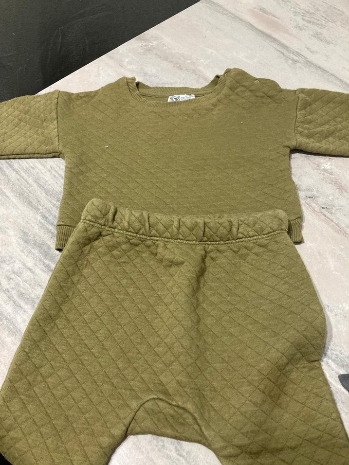 Bej Erkek Bebek Triko Sweatshirt - Görsel 4