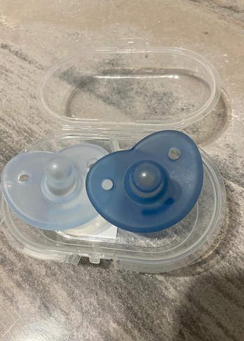 Mavi ve Gri Emzik Seti - Görsel 2