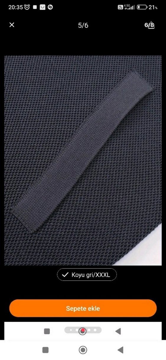 Düğmeli Gri Erkek Triko Hırka biraz giyildi - Görsel 4