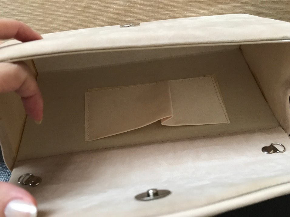 Bej Süet Kadın Portföy Çanta - Görsel 3