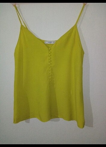 xs Beden sarı Renk Mango bluz 