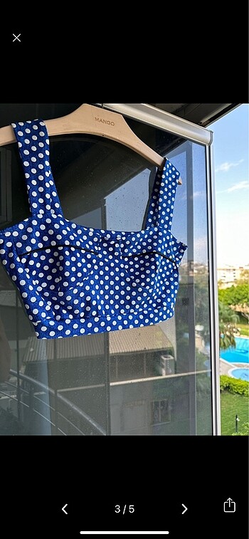 Zara Puantiyeli crop