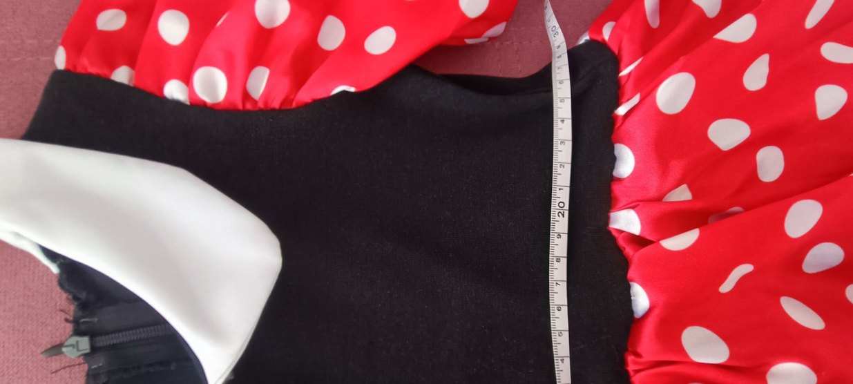 Puantiyeli Kırmızı Kız Çocuk Elbise - Görsel 3