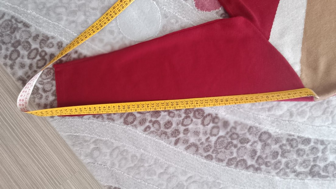 Bordo Baskılı Kadın Triko Sweater Kazak - Görsel 3