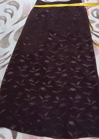 Bordo Drapeli Kadın Uzun Etek - Görsel 5