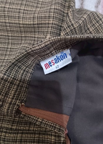 Kadın Bej Pileli ve yırtmaçlı Uzun Etek - Görsel 7