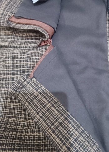 Kadın Bej Pileli ve yırtmaçlı Uzun Etek - Görsel 8