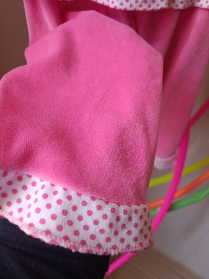 Dantel ve Nakış Detaylı Pembe Kız Bebek Takımı - Görsel 4