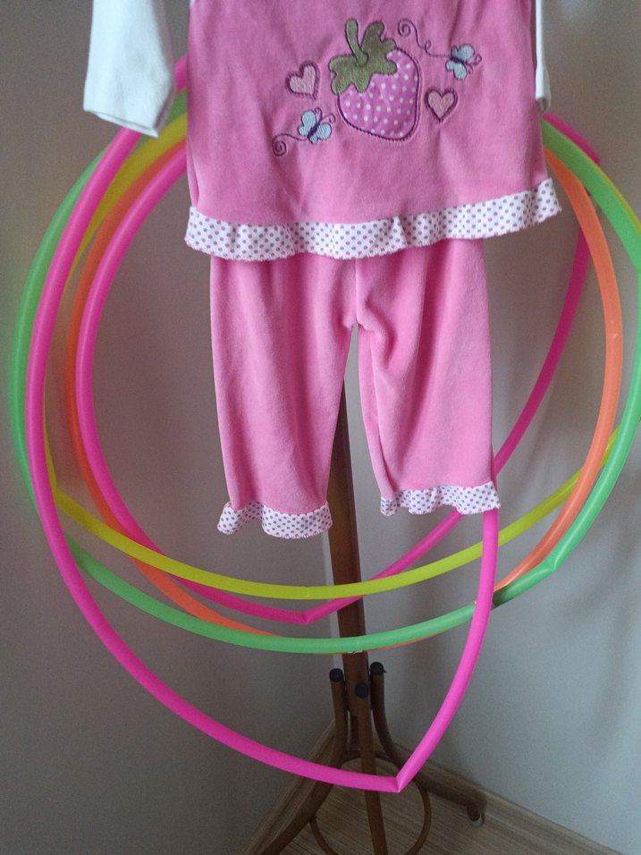 Dantel ve Nakış Detaylı Pembe Kız Bebek Takımı - Görsel 2