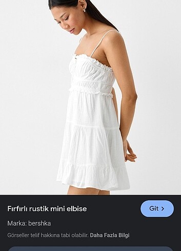 Fırfırlı mini elbise