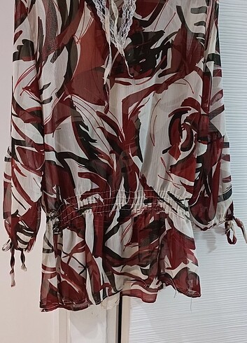 Yazlık şifon elbise tunik  - Görsel 4