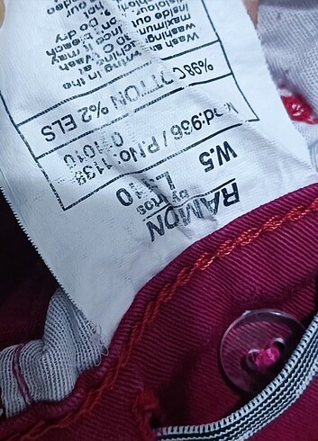 Kız çocuk kırmız keten ı pantolon  - Görsel 5