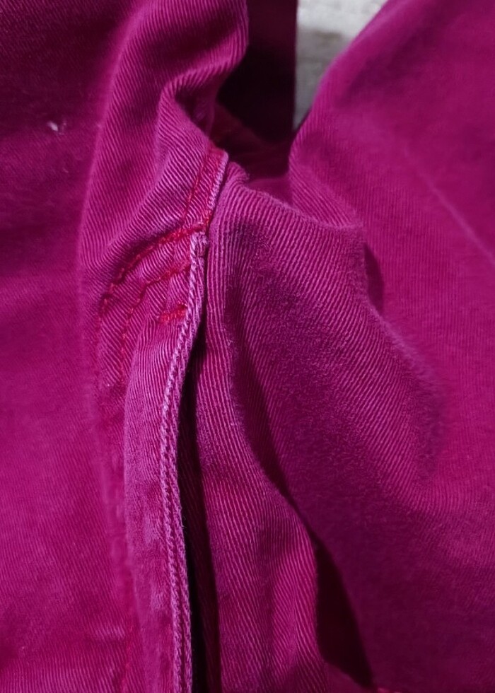 Kız çocuk kırmız keten ı pantolon  - Görsel 4