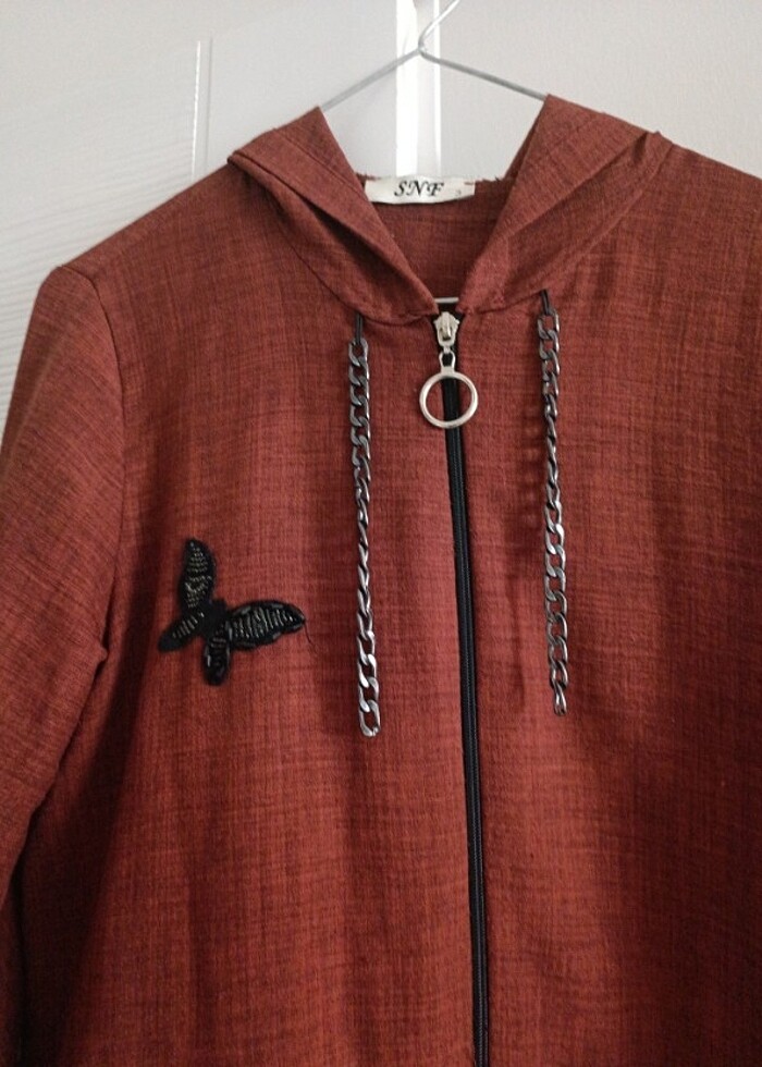 Tunik bayan ferace trençkot - Görsel 2