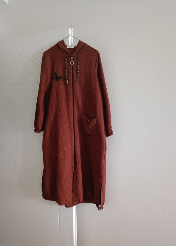 Tunik bayan ferace trençkot - Görsel 5