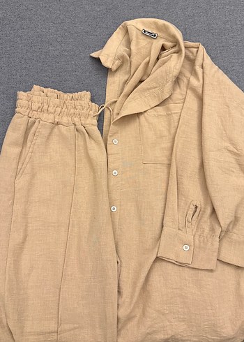 Kadın bej renkli takım - Görsel 2