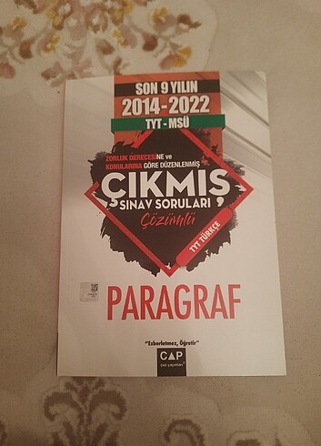 Çap Yayınları paragraf çıkmış sınav soruları