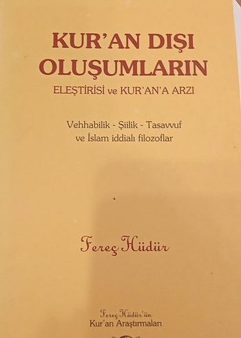 Kur'an Dışı Oluşumların Eleştirisi Kitabı