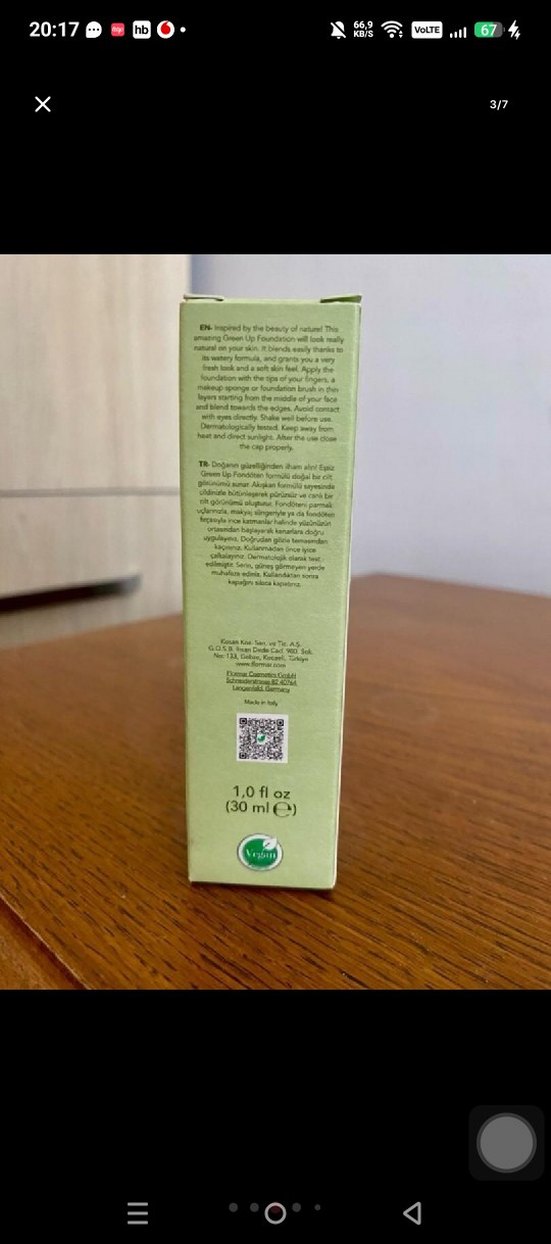 Flormar Green Up Fondöten 003 Ivory Nude - Görsel 5