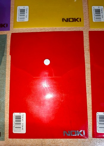 Noki Düğmeli Dosya Seti zarf dosya a6 - 6adet fiyati - Görsel 3