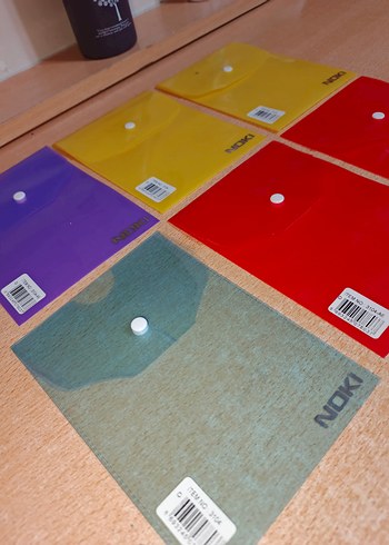 Noki Düğmeli Dosya Seti zarf dosya a6 - 6adet fiyati - Görsel 5