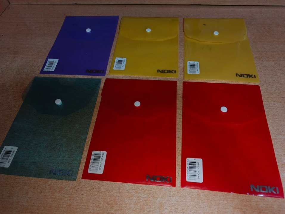 Noki Düğmeli Dosya Seti zarf dosya a6 - 6adet fiyati - Görsel 2