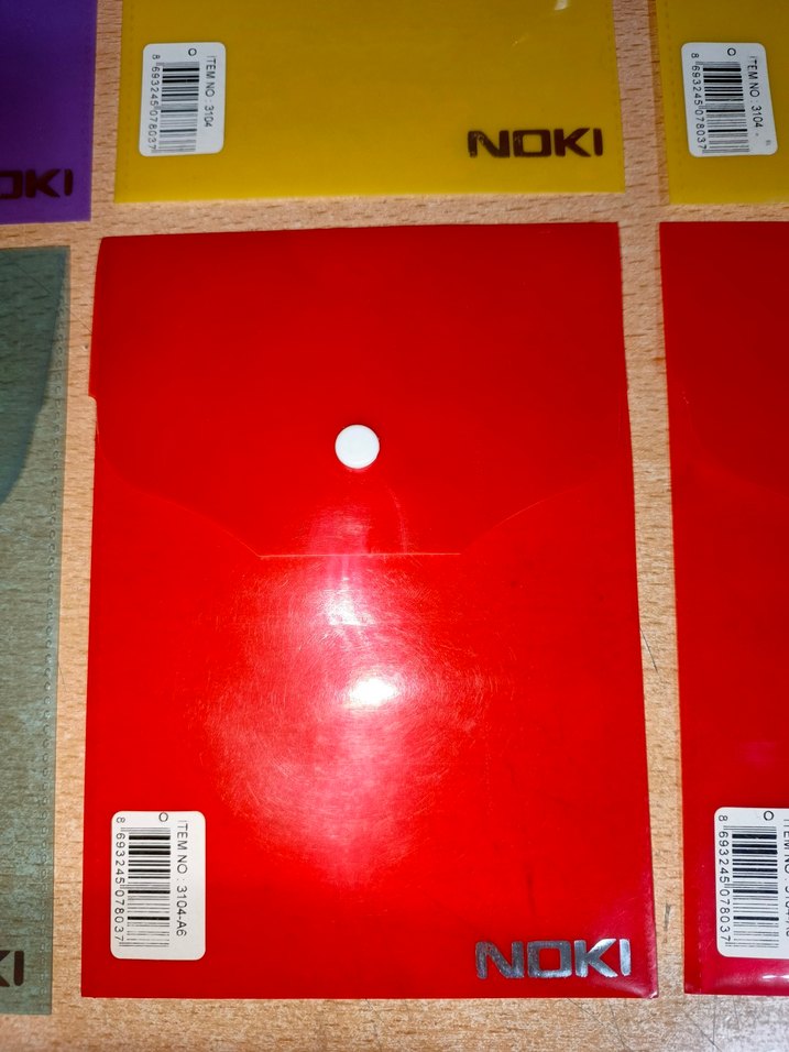 Noki Düğmeli Dosya Seti zarf dosya a6 - 6adet fiyati - Görsel 3