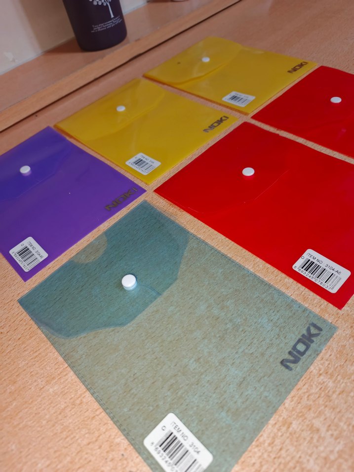 Noki Düğmeli Dosya Seti zarf dosya a6 - 6adet fiyati - Görsel 5