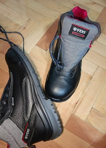 YDS İŞ AYAKKABISI 42 no sıfır Siyah Gri Bağcıklı Erkek Spor Bot - Görsel 3