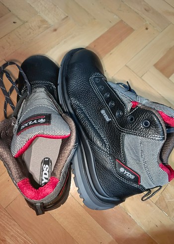 YDS İŞ AYAKKABISI 42 no sıfır Siyah Gri Bağcıklı Erkek Spor Bot - Görsel 2