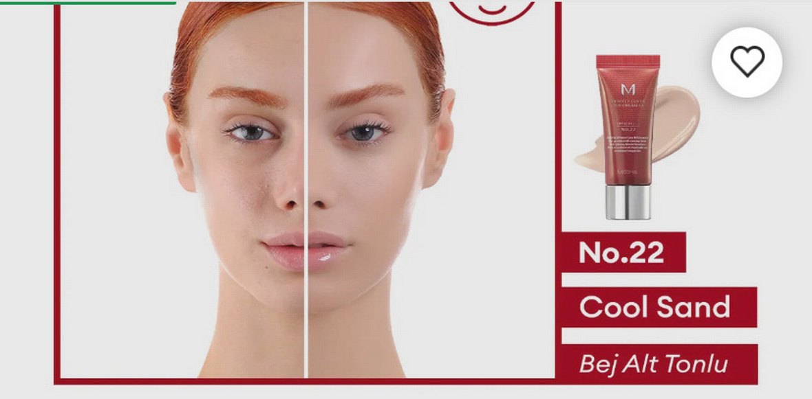 Missha bb krem No.22 Cool Sand 20 ml - Görsel 5