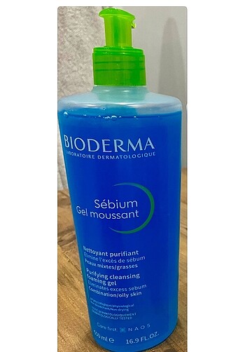 Bioderma yüz yıkama jeli 500 ml yağlı cilt için