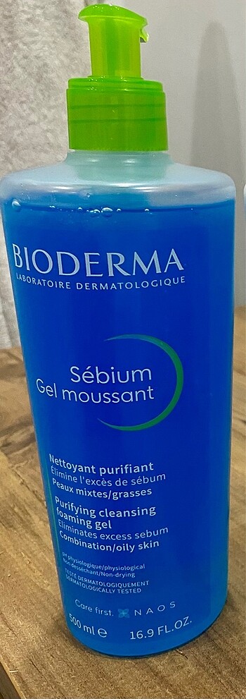 Bioderma Bioderma yüz yıkama jeli 500 ml yağlı cilt için