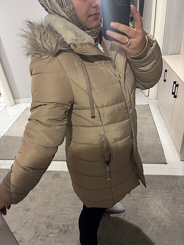 m Beden camel Renk Loft Marka bayan mont