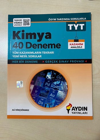 TYT Kimya 40 Deneme - Aydın Yayınları